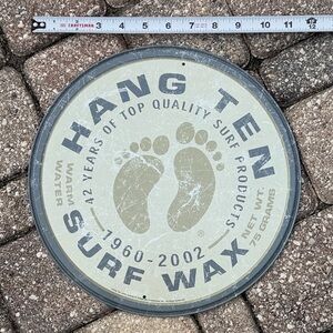 Hang Ten Surf Wax Metal Sign